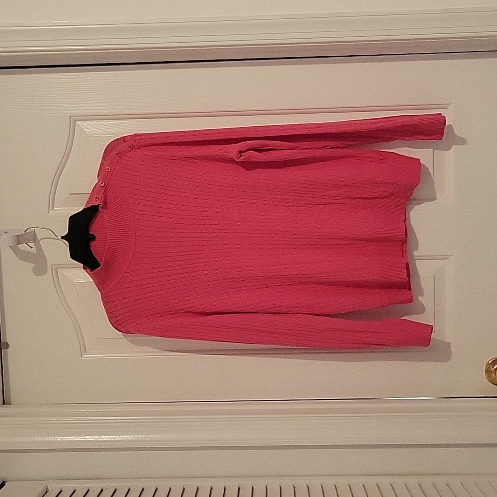 Women's Pink pullover sweater, size L